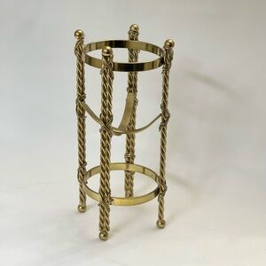 Vintage Hollywood Regency Brass Plated candle holder, wine holder, centerpiece